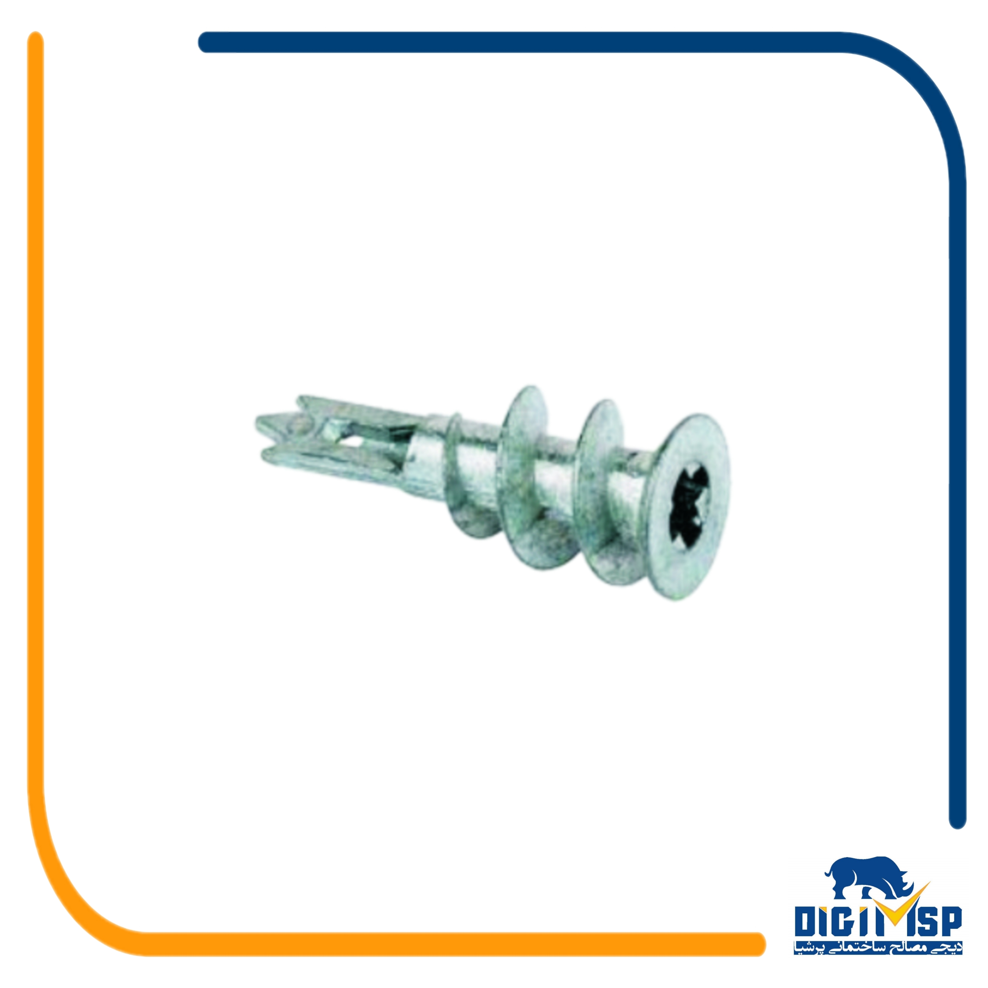 رول پلاک حلزونی فلزی (با پیچ) 